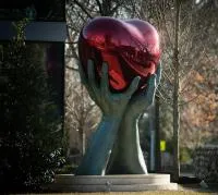 Скульптура сердце нержавеющая сталь (518280) сертификат арт-объект  в Покрове