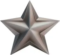 Звезда из нержавеющей стали декор на стелу в Покрове (518508)