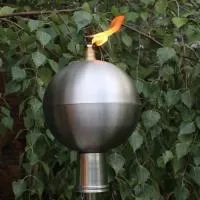 Серебряный шар (197439) производство тики факел садовые факелы ø 120 мм. универсальная  в Покрове