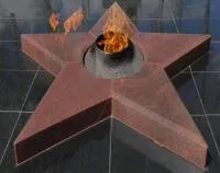 Звезда вечного огня из красного гранита в Покрове (518541)