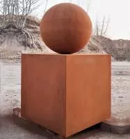 Шар — стальной куб кортен (518929) ∅ 500 мм. Покров