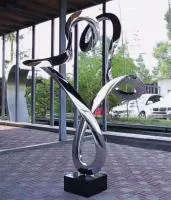 Скульптура кольцо нержавеющая сталь (518290) производство арт-объект  в Покрове