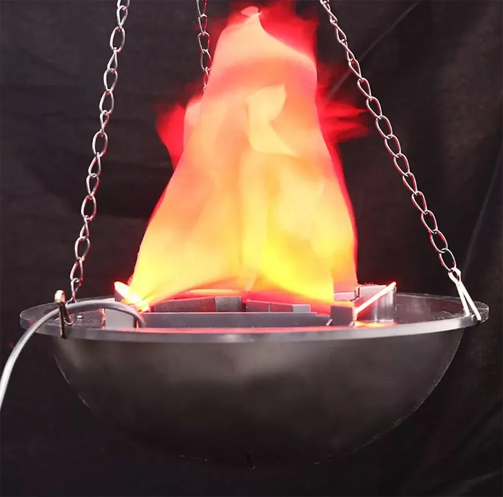 Имитация огня почти настоящее пламя в Покрове 