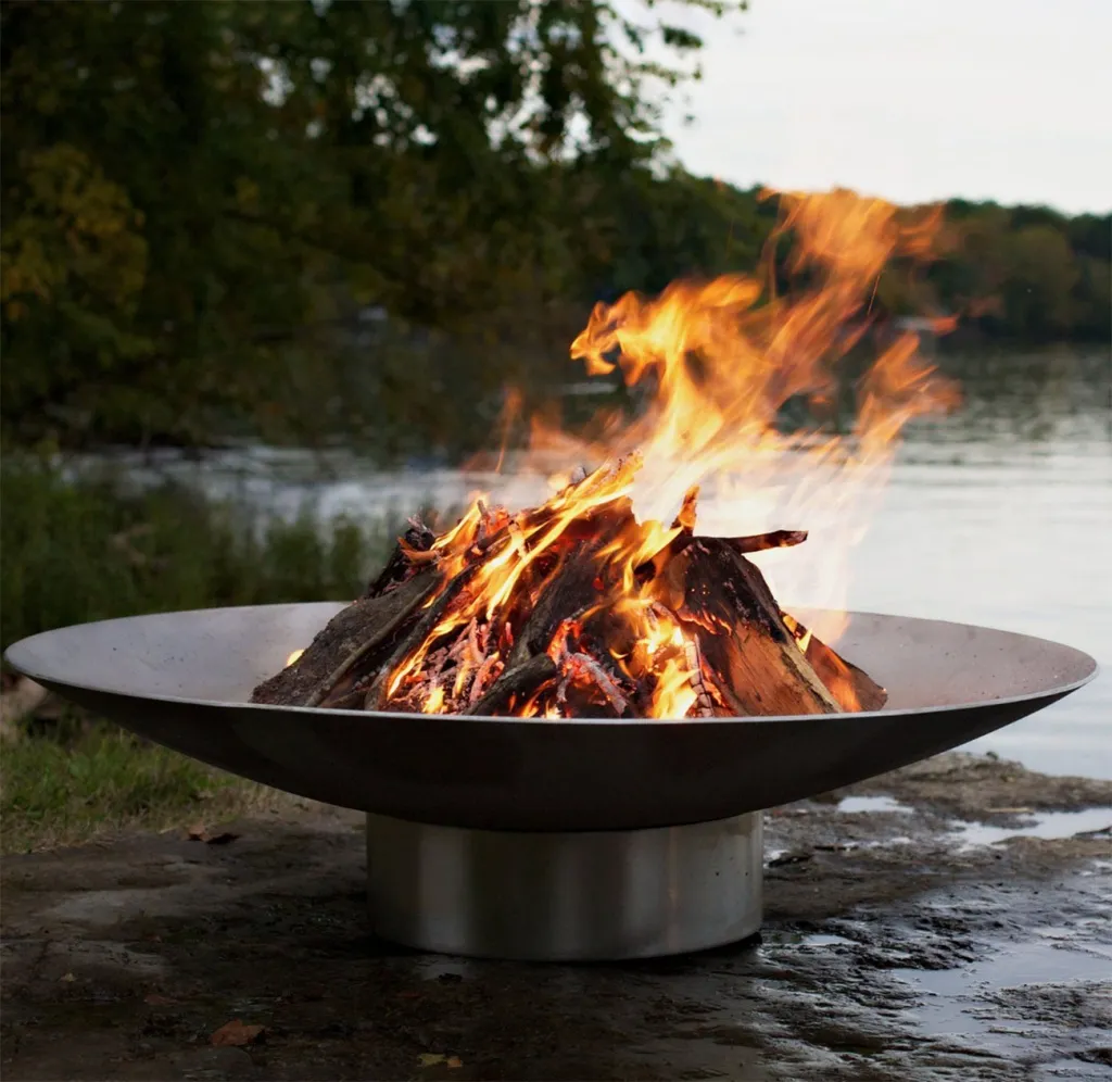 Кострище из нержавеющей стали купить в Покрове - диаметр чаши для разведения костра больше 1 метра 